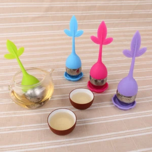 Tea Infuser Stainless Steel Cute Tea Ball Sweet Leaf Tea Strainer for Brewing Device Filter Kitchen Tools