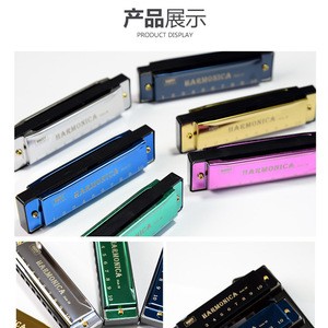 Titanium copper core 10 hole harmonica student early childhood educational musical instrument toy harmonica wholesale