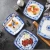 Import Trending Design square  porcelain plates chinese plates melamine tablewar from China