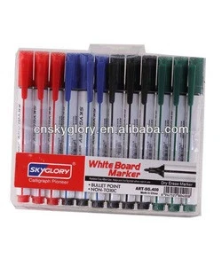 triangular whiteboard pen for office or daily use, bullet tip whiteboard markers
