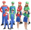 UFOGIFT New Year Super Mario Cosplay Costumes Children Family Funny Mario Bros Costume Fancy Dress Christmas Party