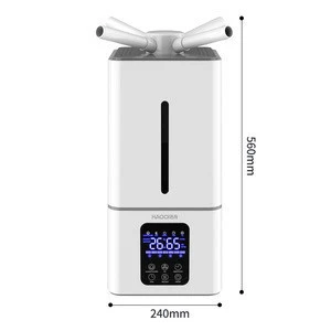 ultrasonic atomization industrial commercial Air Purifier Humidifier with 13L Large Water Capacity 4 pcs of burner caps