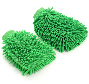 Union Source Custom Multi-functional Chenille Microfiber  Car Wash Cleaning Dusting Gloves Washing