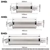 Universal 340MM 440MM 540MM Motorcycle Modified Exhaust System Parts muffler exhaust pipe motorcycle