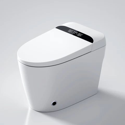 USA 110V s trap p trap one piece bathroom electronic bidet intelligent automatic toilet set smart toilet with sensor