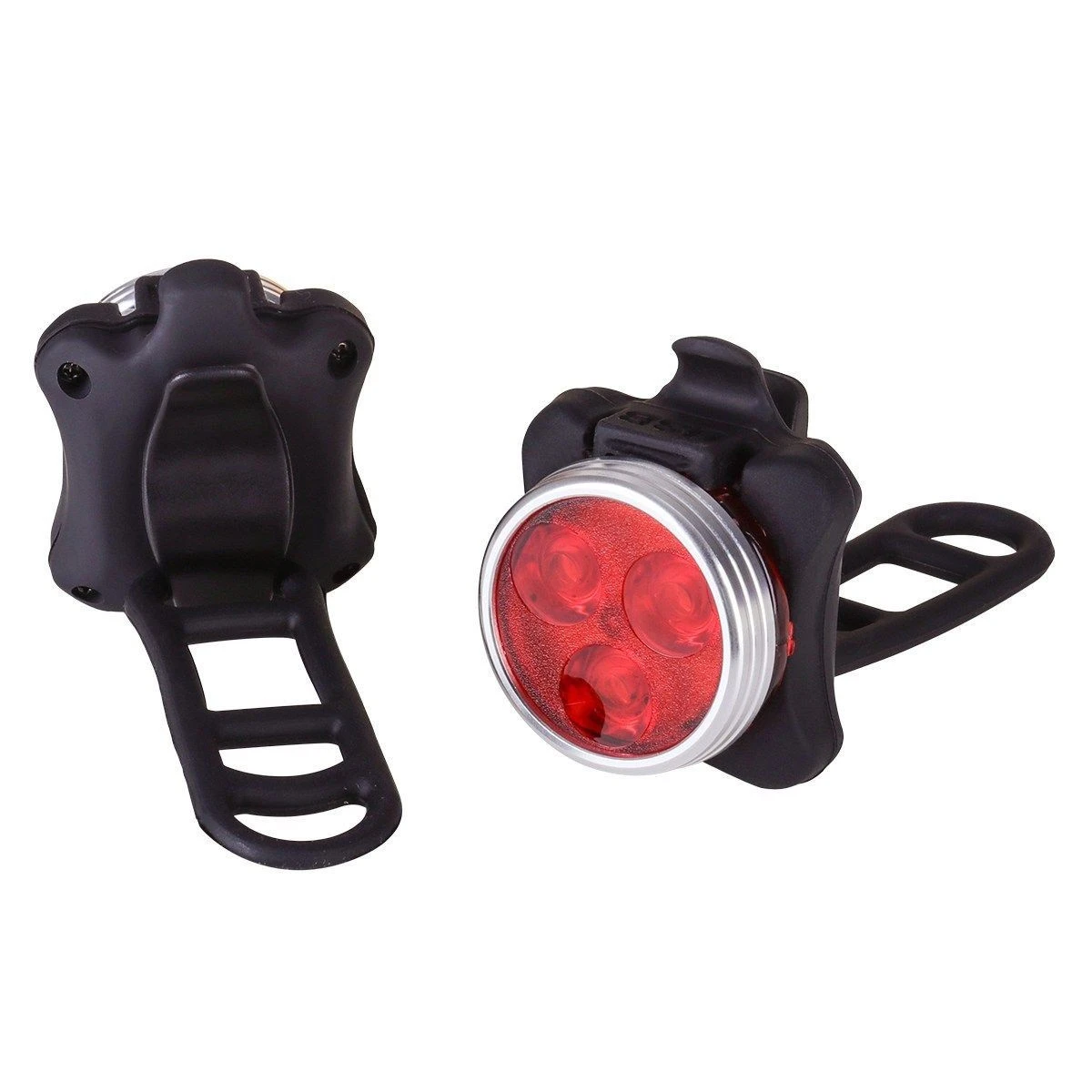 USB Rechargeable Outdoor Camping LED Biker Lights Set Headlight Taillight Caution Front Back Bicycle Lights