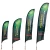 Import Used cars knitted feather banner flag kit for promotional event from China