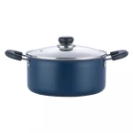 Vinod Zest Non Stick Casserole with Glass Lid - 22 cm, 4.2 L Sauce Pan with Lid