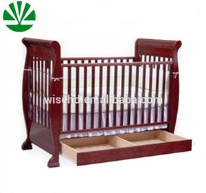 W-BB-63 modern wooden baby crib cot bed furniture