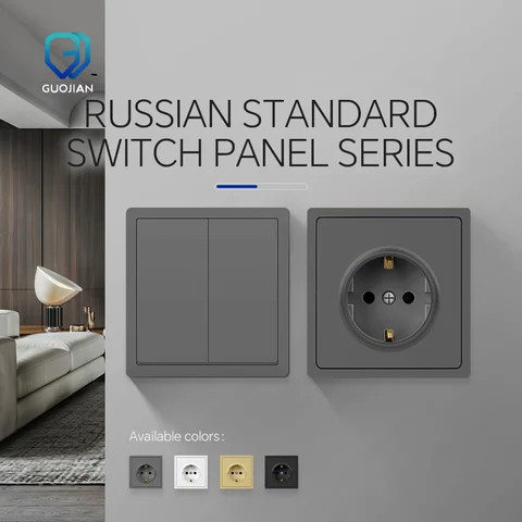 Wall Switch White Golden Grey Black  WITH USB Ports European Standard 10A 250V  Wall Socket For Hotel and Resort
