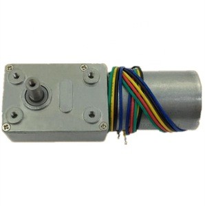 warm gear dc motor 12v 24v encoder gear motor with worm gear box motor dc 24v right angle encoder