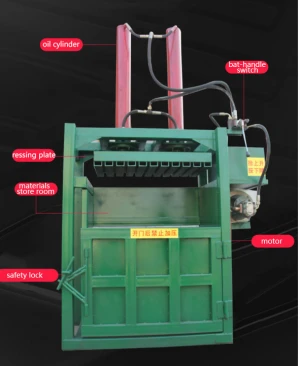 Waste Paper Baling Press Machine /Vertical Hydraulic plastic scrap baler manufacturer/Hydraulic waste plastic bottle press baler
