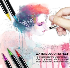 Watercolour Brush Pens Set 20-Color Brushes Soft Flexible Tip for Artist Drawing Painting Manga Calligraphy Marker Pen