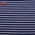 Import White blue polyester spandex cotton stripe ct rib 2x2 fabric stock lot from China