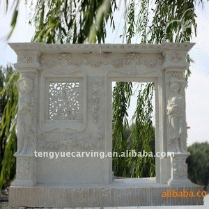 white marble carved decoration interior doors