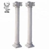 White Marble Western Style Sculptured Stone Column Building Pillars
