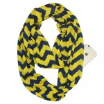 whole sales colorful multifunctional loop scarf with hidden zipper pocket