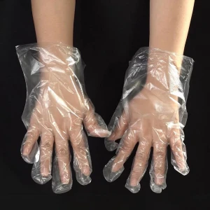 Wholesale 2021 Multi Function Household Cleaning Eating Food Grade Oil Proof Waterproof Disposable PE Plastic Gloves