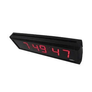 Wholesale 6 digit 1.8 inch red led display race timing timer illuminated digital diy wall clock
