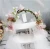 Import Wholesale beautiful bridal lace veil sweet handmade wedding flower tiara hair garland for women from China