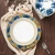 Import Wholesale china supplier blue porcelain soup plates bone china dinnerware sets customized luxury ceramic dinner plate sets from Pakistan