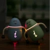 Wholesale Cute Bean Shaped Portable USB Aroma Diffuser Cool Mist Humidifier LED Light for Home Office