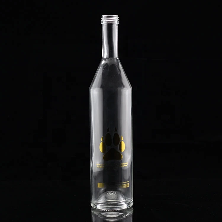 Wholesale Empty Round Tequila Glass Bottles