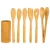Import Wholesale flat large long handle kitchen tool utensils scraper slotted spatula serving pot bamboo spoon set for cooking from China