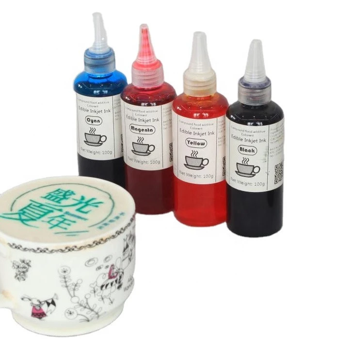 Wholesale  Food Safe Printing Ink Brown Color Edible Ink For Coffee Printing
