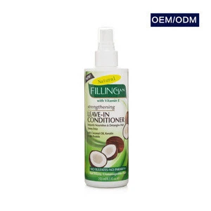 Wholesale hair care strengthening coconut oil leave in hair conditioner