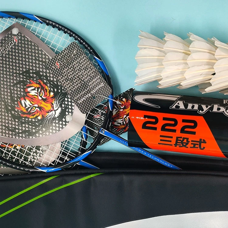 Wholesale High Quality Feather Shuttlecocks Professional Top Badminton Set Racket