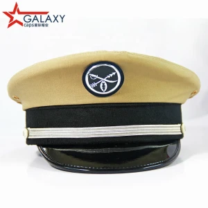 Wholesale High Quality Yellow Military Caps Police Military Supplies