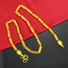 Wholesale JTS  XL030 Vietnam gold hollow auspicious cloud dragon head men&#x27;s  fashion copper gilded necklace