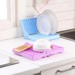 Wholesale Kitchen Dish Racks Folding Tray Storage Drain Rack