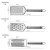 Import Wholesale kitchen gadgets three-piece stainless steel grater from China