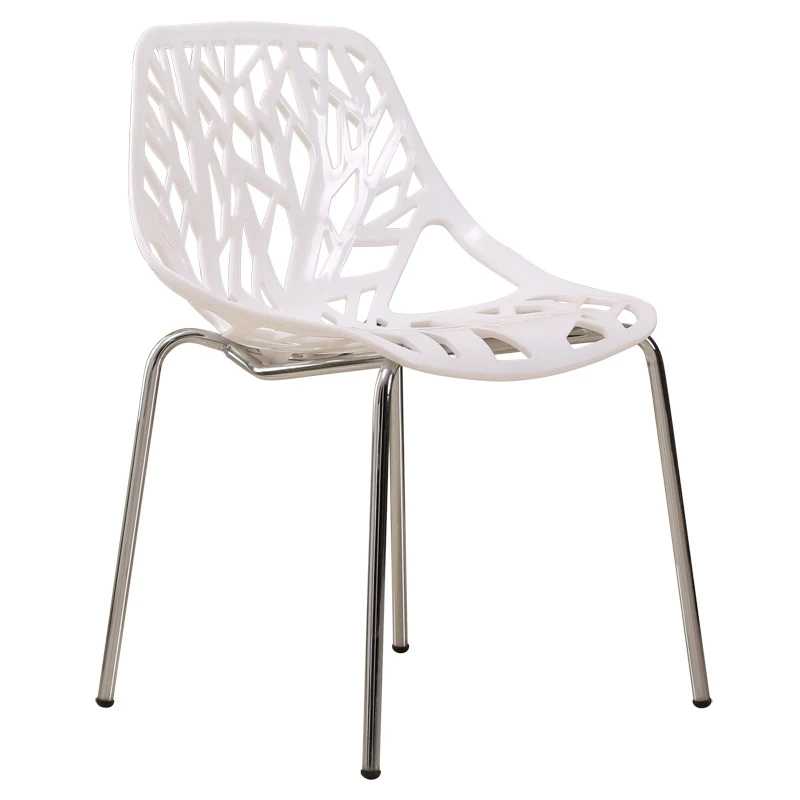 Wholesale Mesh Steel Tree Branch Forest Chair Stackable Birch Sapling Accent Armless Side Chairs