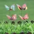 Import Wholesale new products garden decoration party supplies 7 cm double layer floral pickstick artificial PVC butterfly from China
