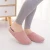 Import Wholesale Non-slip Winter Women Slippers Solid Color Home Bedroom Indoor Cotton Warm Plush Fur Slippers For ladies Girls from China