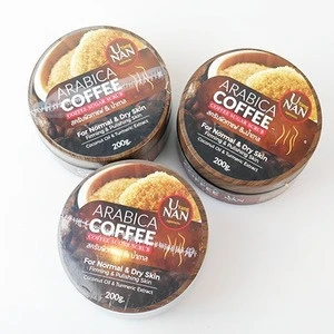 Wholesale OEM Body Scrub Brown Sugar and Coffee, Herbal Body Scrub Thailand