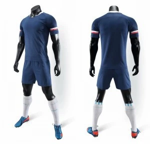 Wholesale OEM Custom Logo Mens Football Soccer Shirts Set Thai Quality Soccer Jersey China Football Wear Uniform