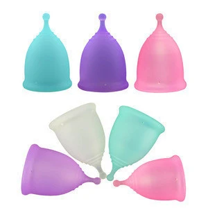 Wholesale Price Custom Feminine Menstruation Lady Medical Silicone Collapsible Reusable menstrual cups