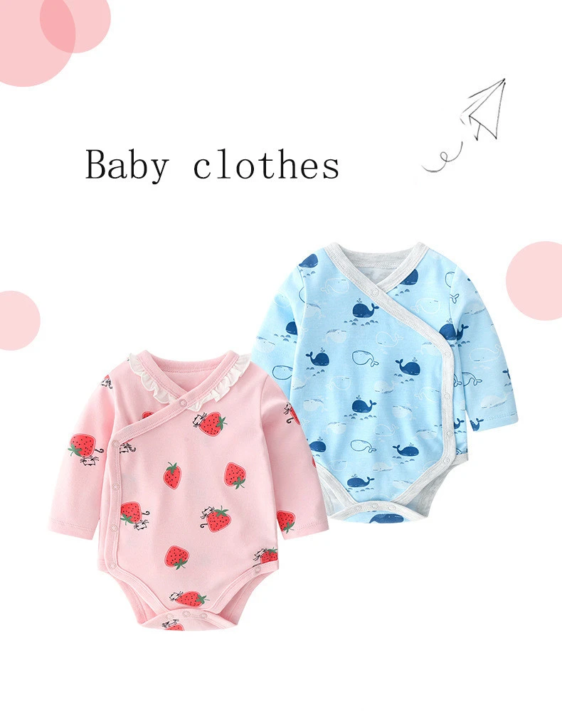 Wholesale Quality Toddler Clothing Animal Lovely Print 100% Cotton Infant Romper Unisex Baby Romper
