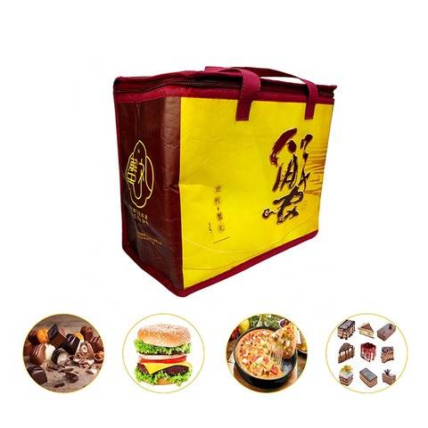 Wholesale reusable custom logo soft large non woven bottle insulated lunch food picnic thermal grocery ice tote cooler bag