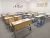 Import Wholesale school desk school furniture single desk and chair set student study table chair from China