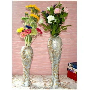 wholesale single flower vase for home decoration resin floor tall flower vase