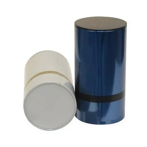 wholesale stackable tea tin cylinder metal tea canister tea tin boxes