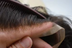 wholesale sunny toupee Hand Tied Men Toupee 100% Human Hair virgin hair cuticle aligned handsome men hair piece in stock