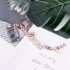 Wholesale woman luxury jewellery charm gold bracelet custom hand chain