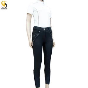 Wholesale Women Breeches Horse Riding Products Ladies Fitness Leggings Stylish Equestrian Equip High Quality Pants
