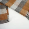 Wholesale woven Buffalo Plaid winter thick custom wool scarf for men